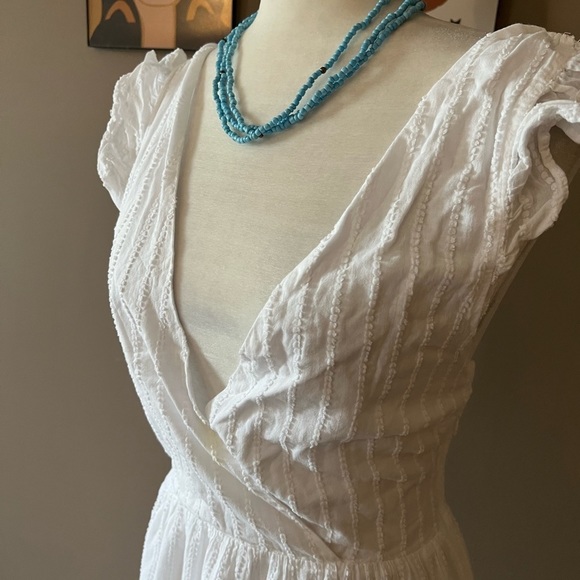 Zara White Strappy Open Back Maxi Dress - Picture 3 of 6